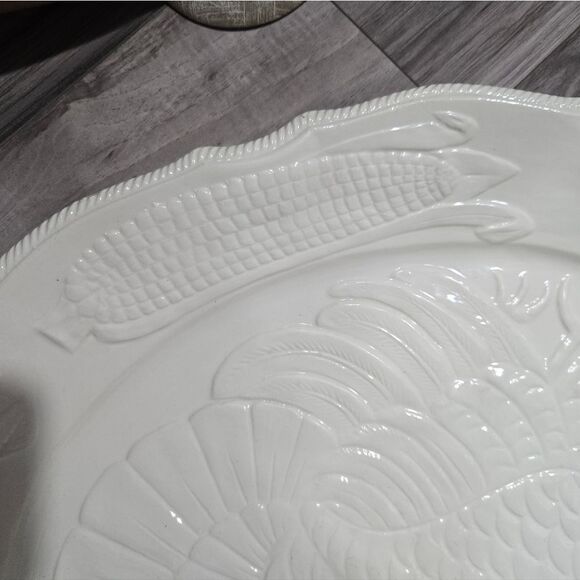 Vintage Thanksgiving Ceramic Platter Made In Italy #703 - Picture 10 of 10